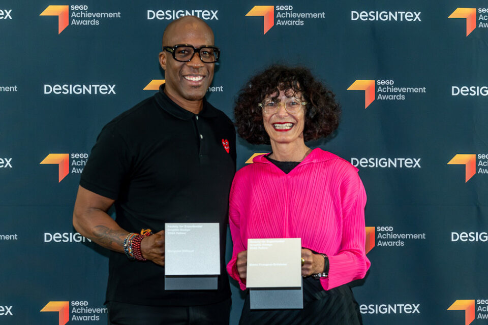 2024 SEGD Fellows, Marquise Stillwell and Shirin Bruekner.